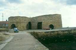 Beadnell Harbour lime kilns. Photo by Northumberland County Council.