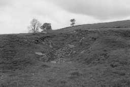 Remains of Barhaugh 'C' lime kiln. Photo by Lancaster University Archaeological Unit.