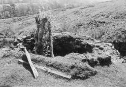 View of the pot at Black Cleugh lime kiln. Photo by Lancaster University Archaeological Unit. View of the pot at Black Cleugh lime kiln. Photo by Lancaster University Archaeological Unit.