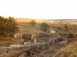 Carrshield lead mine and ore works. Photo Northumberland County Council.