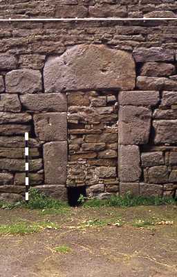 Byre doorway in the western bastle at Old Town, Allendale. Photo by Peter Ryder.