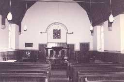 The interior of Catton Methodist Chapel. Photo by Peter Ryder.