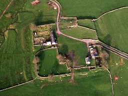 Aerial view of High Rochester Roman fort. Photo © Tim Gates.