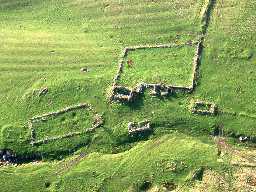 Aerial view of Branshaw deserted settlement and bastle. Photo © Tim Gates.