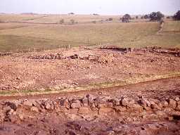 Excavations at West Whelpington.
Photo by Harry Rowland, 1976.