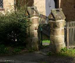 Gate Piers In Front of St Cuthbert's School 2006
