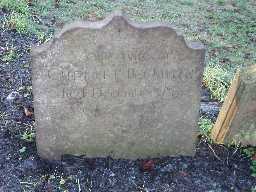 Beckwith Headstones; Inscription to Ann Beckwith 2004