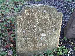 Headstone to Cuthbert Beckwith 2004