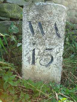 Milestone, A68 (Satley) S of Drover House © DCC 29.07.2009