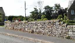 Walls, north side of Hunstanworth village street 2002