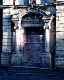 Miners' Memorial Hall - entrance detail 2003