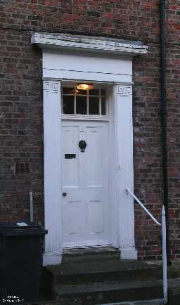 12 Leazes Place, Durham - door detail 2004