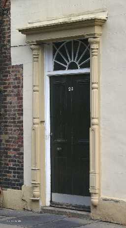 22 North Bailey, Durham - doorway 2 2005