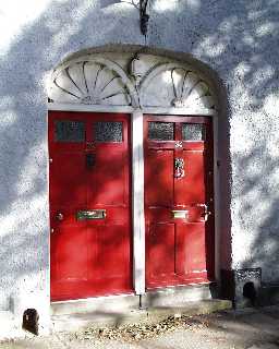 33 & 34 South Street, Durham - paired doorway 2000