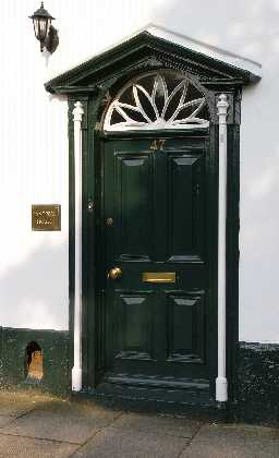 47 (Sangreal House) South Street, Durham - door detail 2004