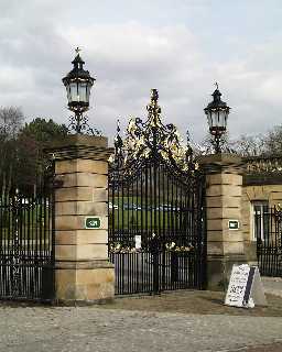 Entrance Gates to Bowes Museum  © DCC 2002