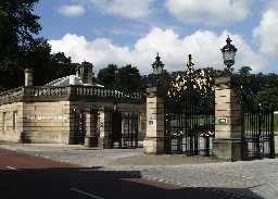 West Lodge & Entrance Gates to Bowes Museum © DCC 2000