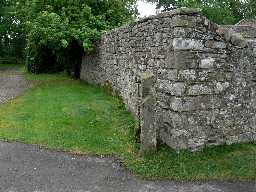 West Garden Wall at Eastwood Hall 2007
