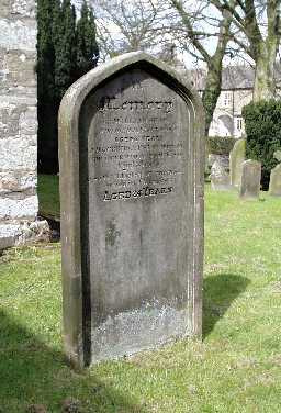 Headstone to William Shaw @ St Giles © DCC 2002