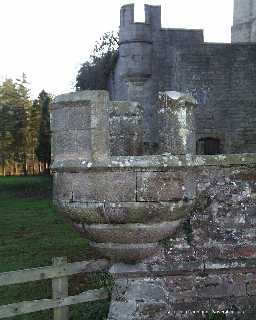 Terrace Wall N of Witton Castle (detail) © DCC 2003