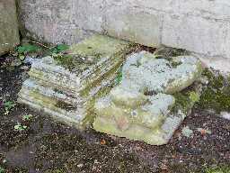Grave Cover & Effigy at Church of St James  © DCC 2004