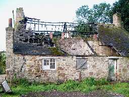  Fire damaged Lane House in 2005 © DCC 2005