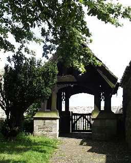 Lych Gate to church of St Mary, Hutton Magna  © DCC 2002