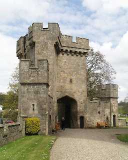 Castle side of North Gatehouse & Walls at  Raby Castle © DCC 2002