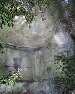 Sir Walter Scott's Grotto, in bank of River Greta  © DCC 2003