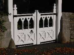 Lych Gate, gate detail, Church of Holy Trinity, High Startforth © DCC 2006