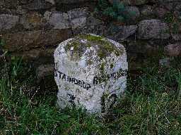 Milestone, 120 metres south of junction with A67 2004