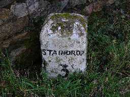 Milestone, 120 metres south of junction with A67  2004