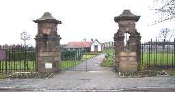 Gate Piers, entrance to Recreation Ground, Chilton © DCC 2005