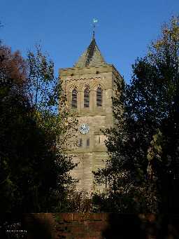 Church of St John, - tower detail 2005