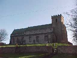 St.Mary's Church, Easington, north elevation. February 2000