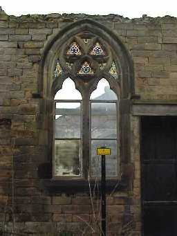 Ware Street Chapel. West Front, North Window. May 2001