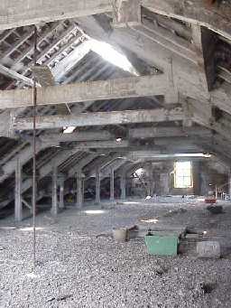 Thorngate Mill, attic space. July 2001