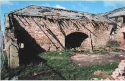 Farmstead  East facing elevation  of central wing 04/2011