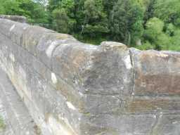 Close up of the wall of Sunderland Bridge 2016