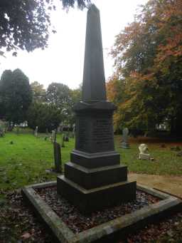 Close up photo of High Etherley War Memorial 2016