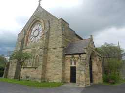 Side of St. Joseph's RC Church, Thorneyholme Terrace, Stanley 2016