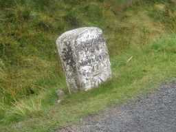 Milestone, B6277 south of Redwing Plantation, 2016 2016