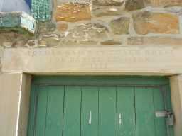 Inscription on Daniel Adamson's Coach House, Shildon, 2016 2016