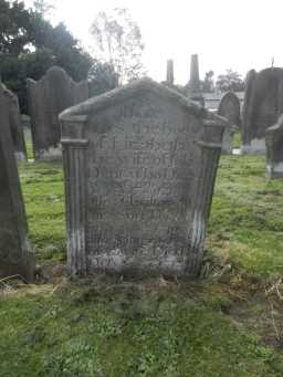photograph of back of Dent Headstone 2016