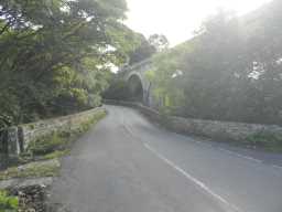 photograph of road leading toward Lune Bridge 2016