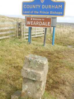 Photographs of Killhope cross and road sign 2016