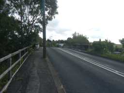 Road view photograph of bridge over Broomside Cutting 2016