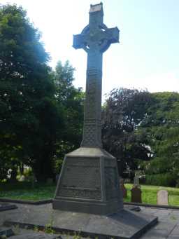 Photograph of front of Lambton Memorial Cross 2016