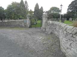 Front wall and gate of St. John the Evangelist's Church, Lynesack 06/02/17