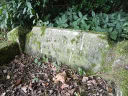 Inscription on grave at St. John the Evangelist's Church, Lynesack 2016